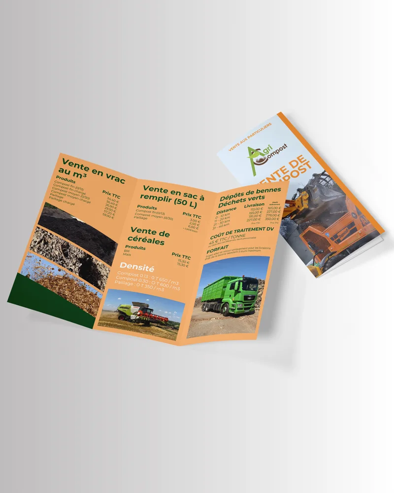 Flyer et dépliant — Agri Compost 70 : visuel principal fourni par FAST COM