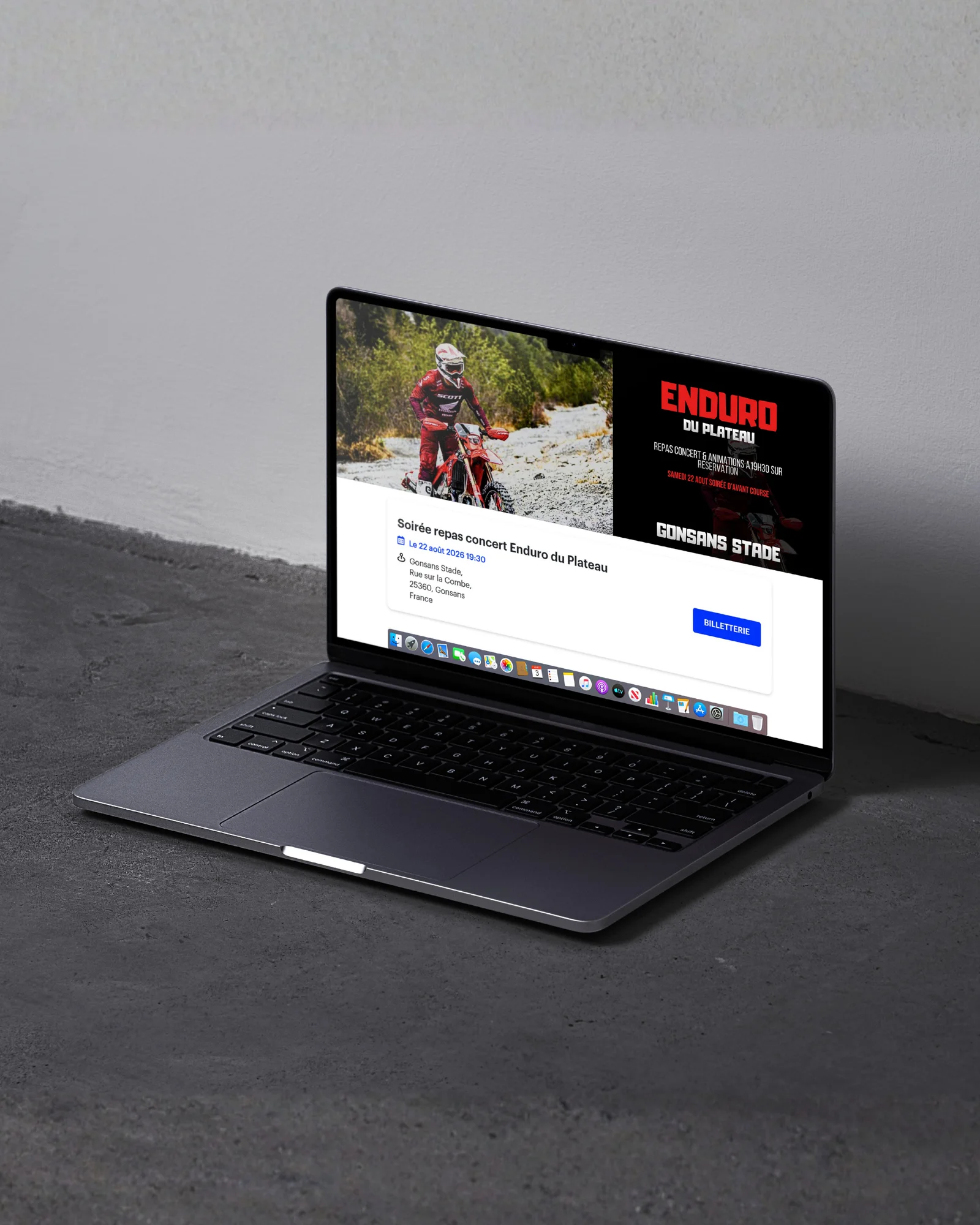 Billetterie en ligne — Enduro du Plateau : visuel principal fourni par FAST COM
