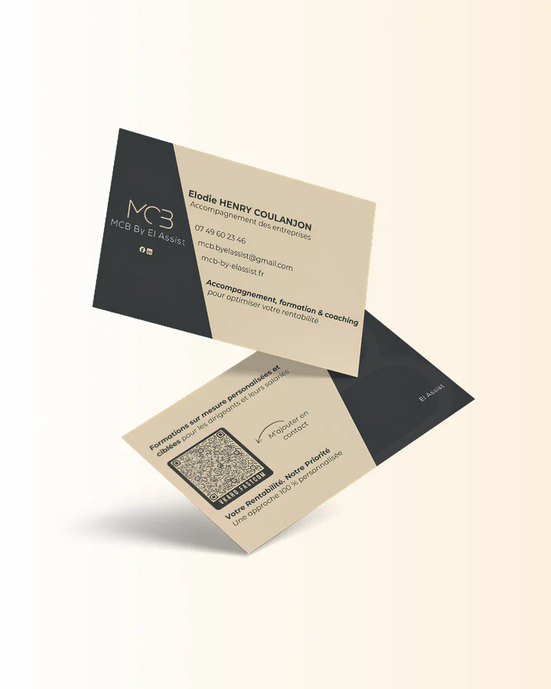 Cartes de visite — MCB by El Assist : visuel principal fourni par FAST COM