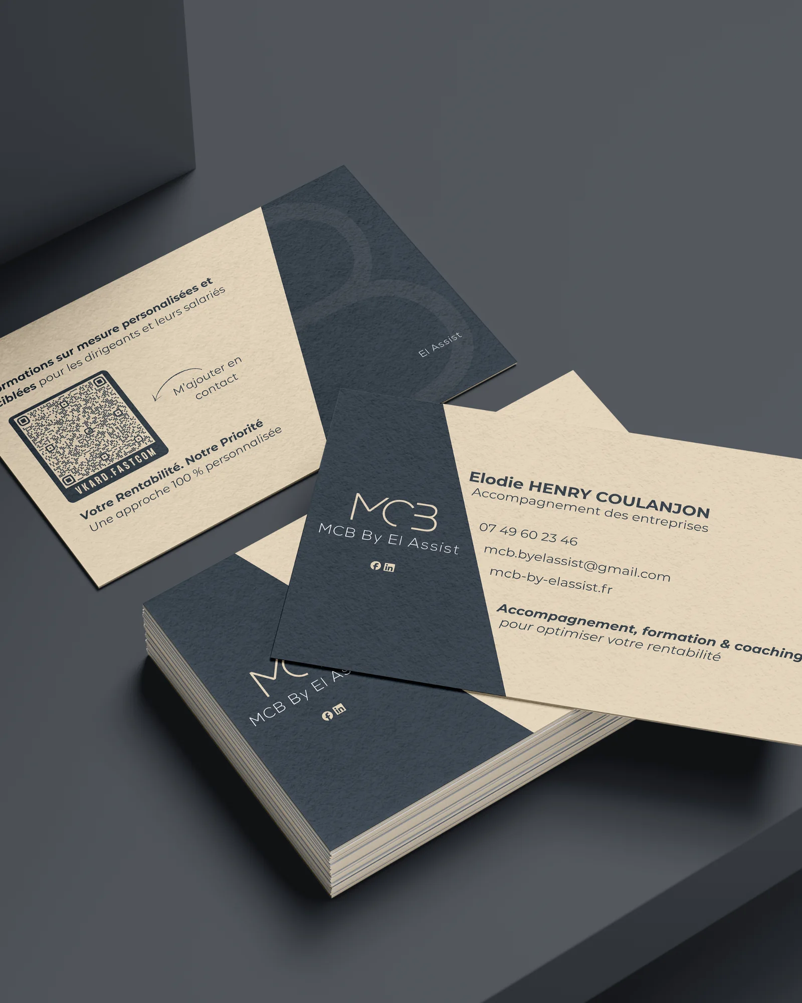 Cartes de visite — MCB by El Assist : vue 2 fourni par FAST COM