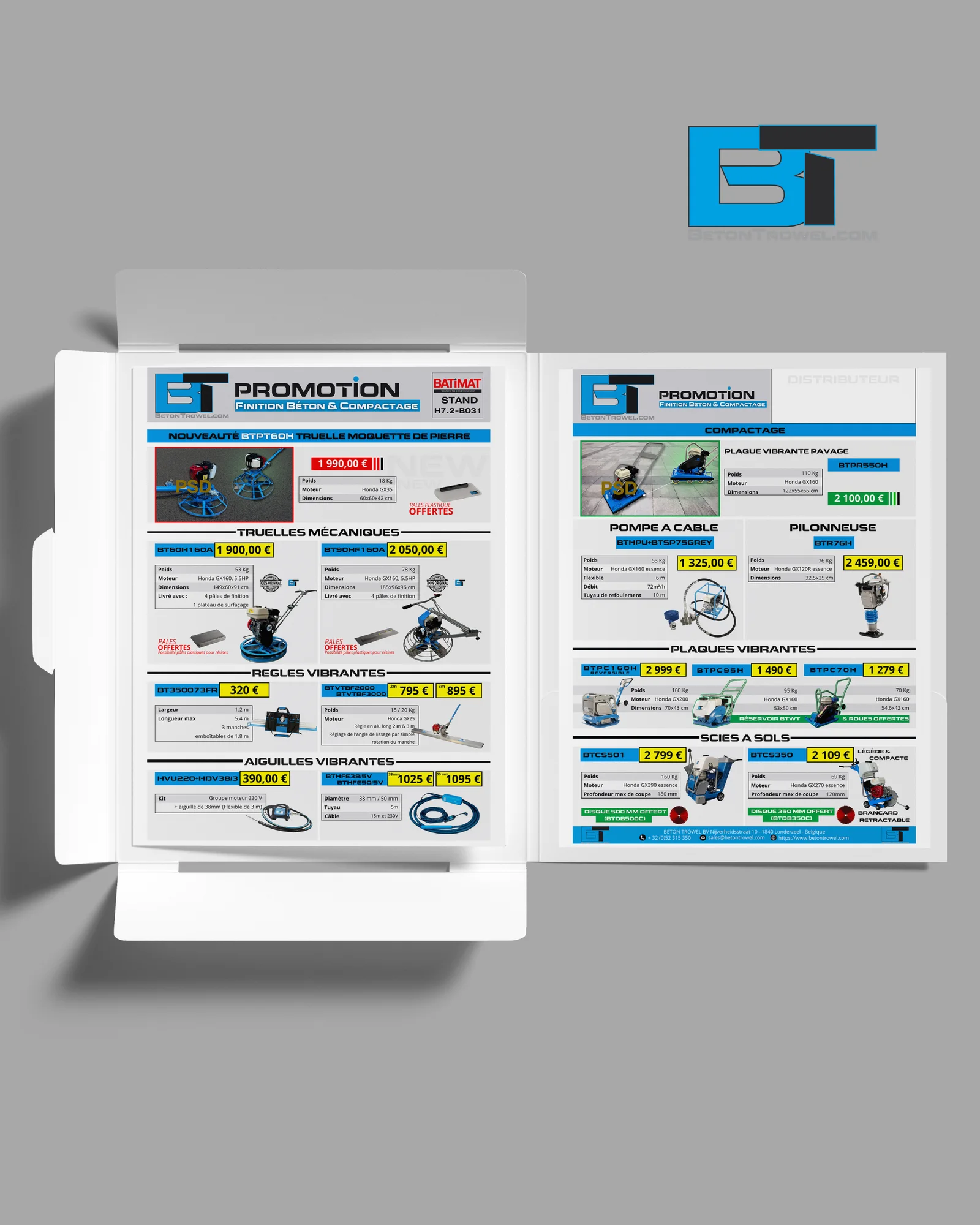 Catalogue produits — BETON TROWEL : visuel principal fourni par FAST COM