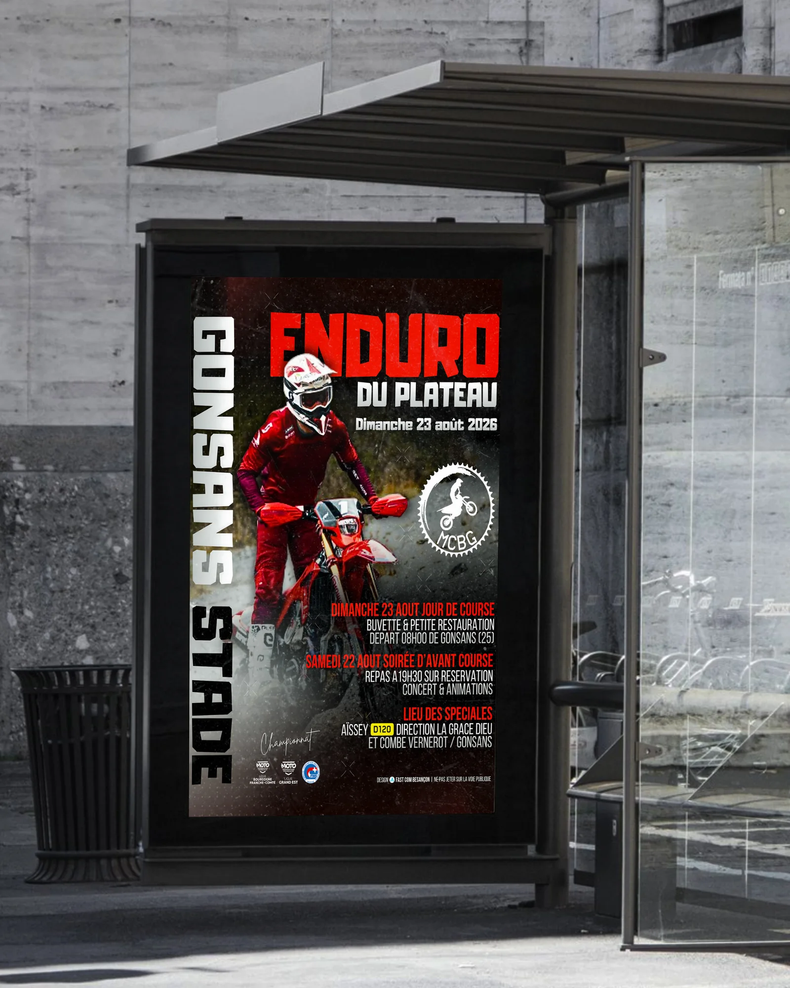 Affiches événementielles — Enduro du Plateau : vue 2 fourni par FAST COM