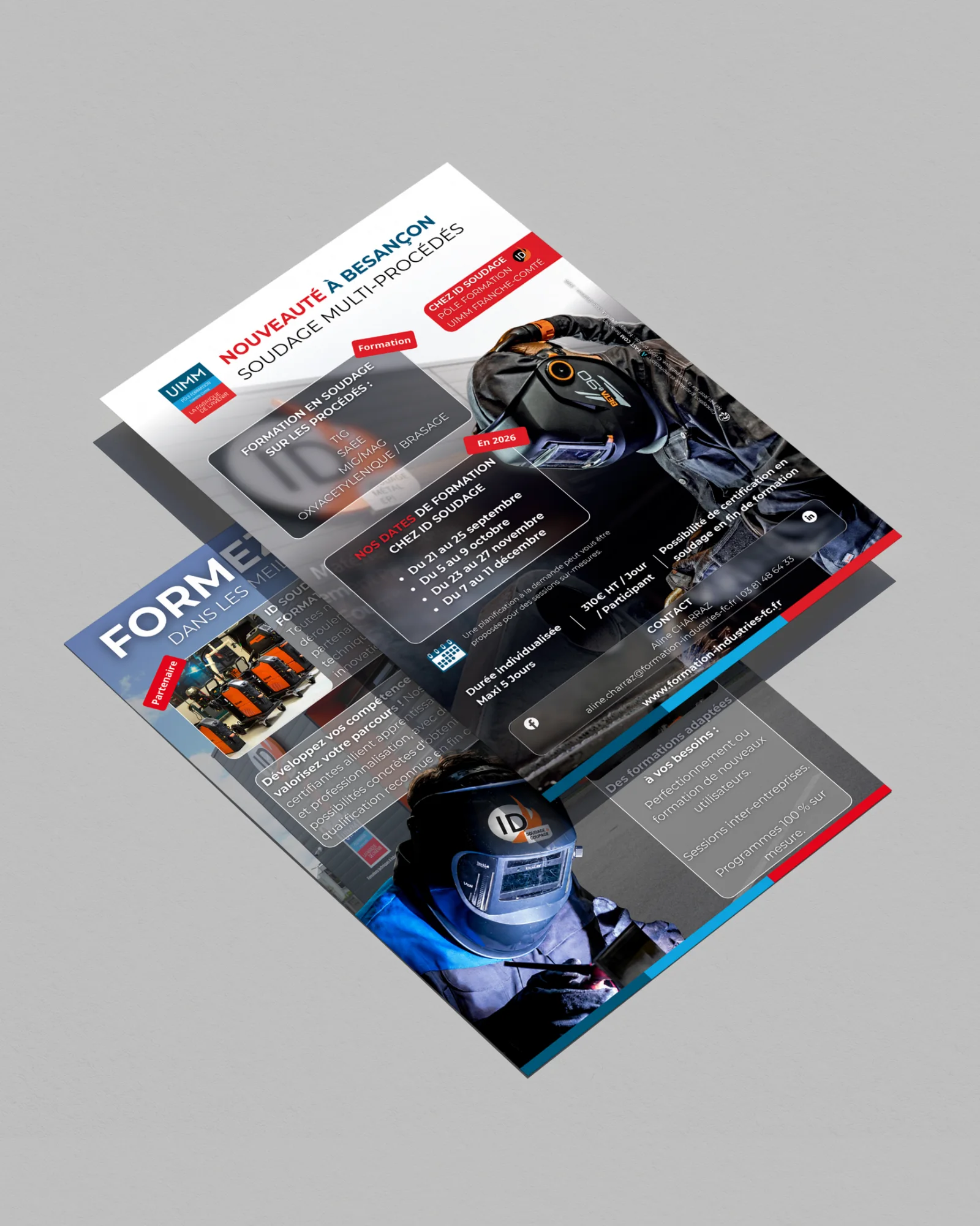 Flyer de formations — UIMM : visuel principal fourni par FAST COM