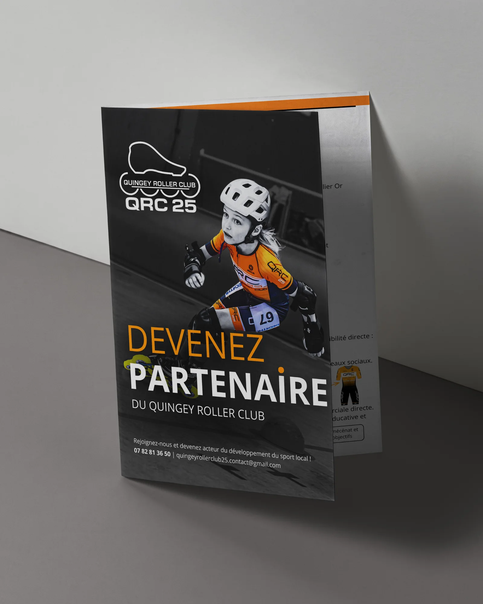 Dossier de partenariat — Quingey Roller Club : visuel principal fourni par FAST COM