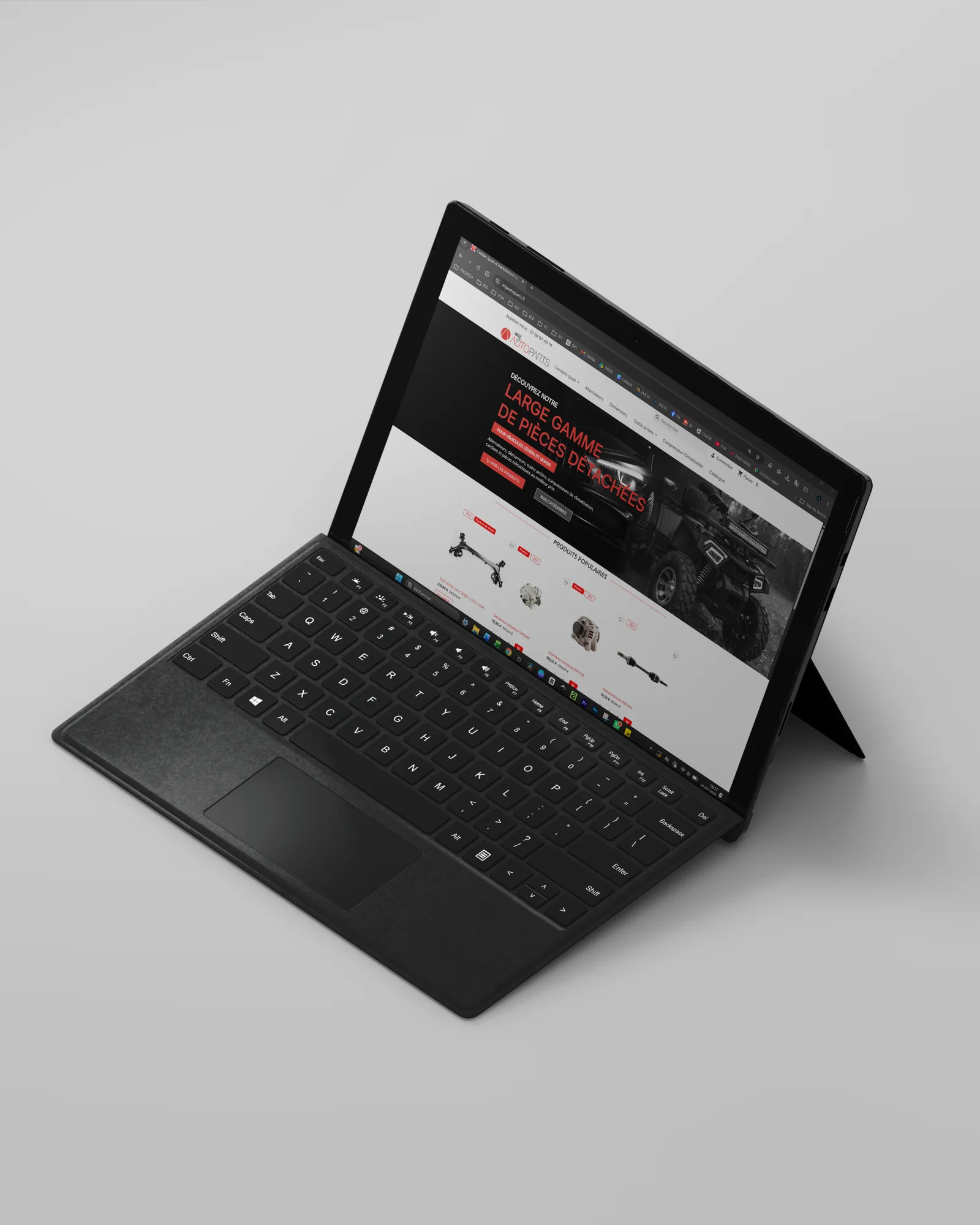 Site web et accueil — My Auto Parts : visuel principal fourni par FAST COM