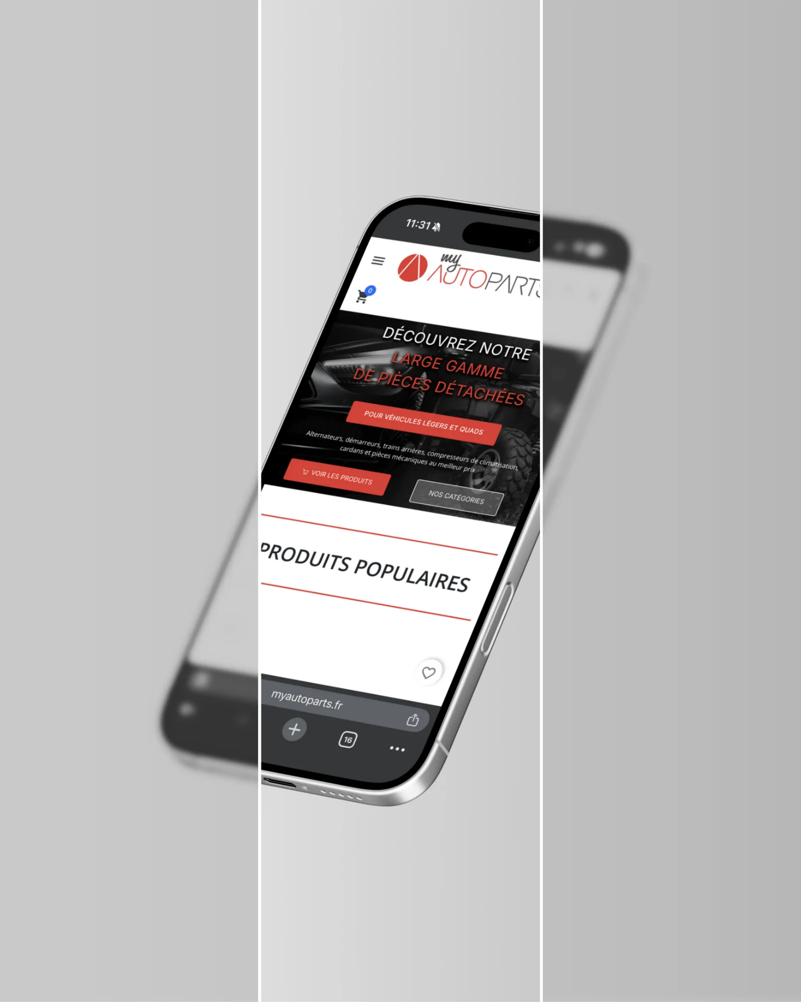 Site web et accueil — My Auto Parts : vue 2 fourni par FAST COM