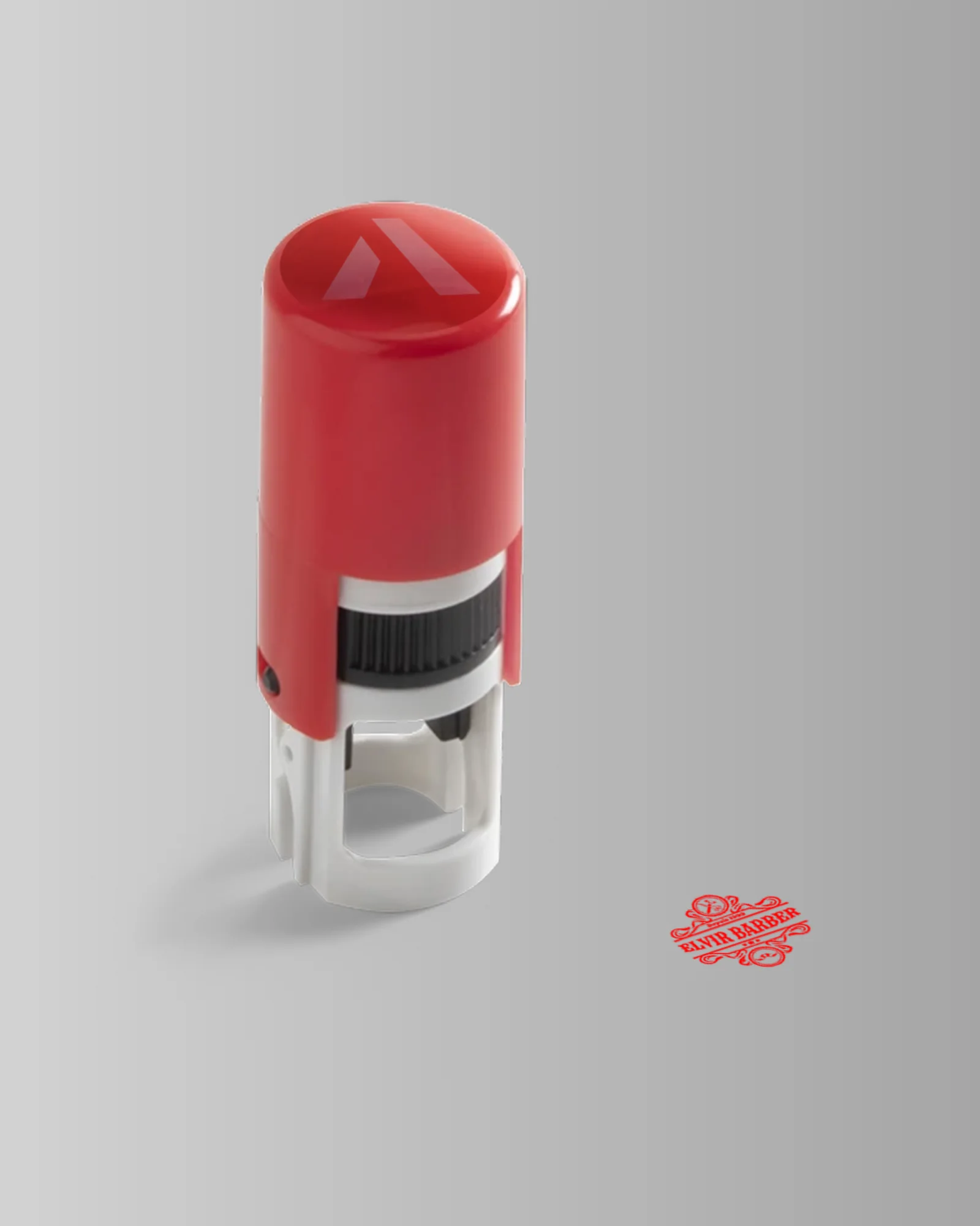 Tampon personnalisé — Elvir Barber : visuel principal fourni par FAST COM