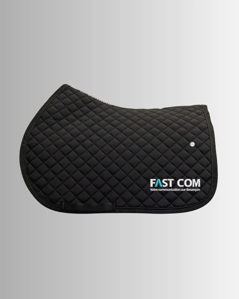 Tapis de cheval personnalisé — FAST COM : visuel principal fourni par FAST COM