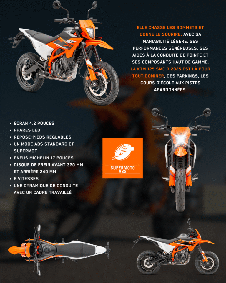 caractéristiques ktm 125 smc-r