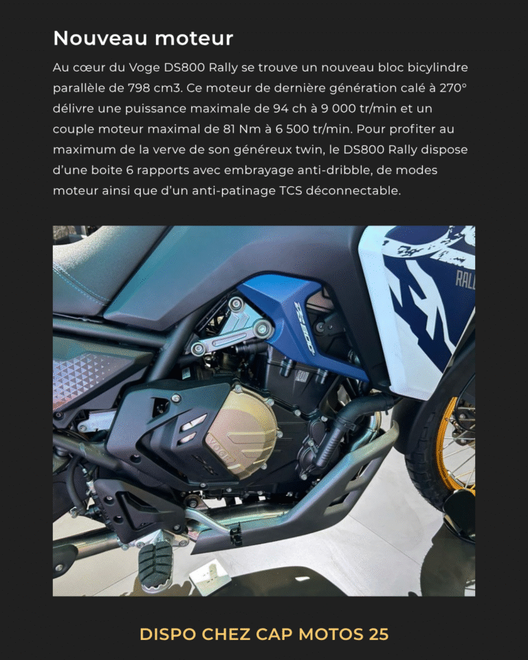 ds800 rally moteur