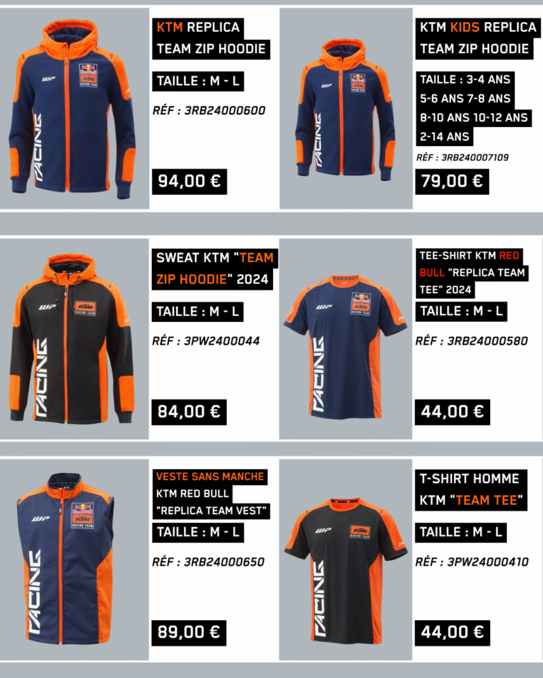 vetements ktm capmotos25